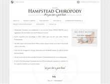 Tablet Screenshot of hampsteadchiropody.com